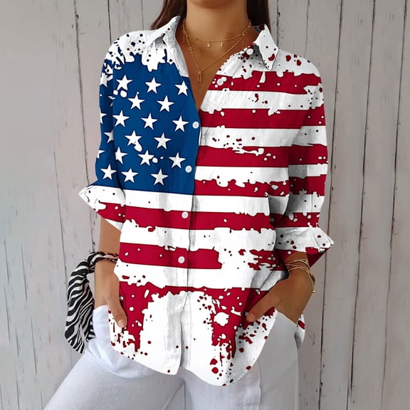 Blouses for Women Dressy Casual 3/4 Length Sleeve Womens Tops Trendy Summer Spring Shirts S-3XL, Limited Time, Under 10 Dollars WX0001