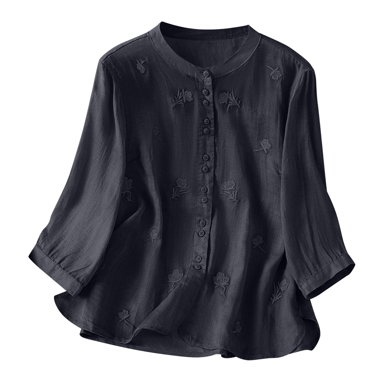 Blouses for Women Dressy Casual,Shirts for Women 3/4 Sleeve Flowy Boho — free download