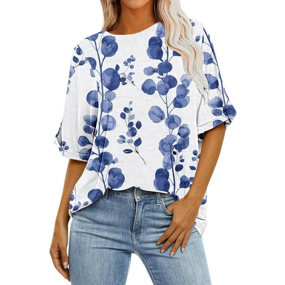 Blouses for Women Fashion 2025 Plus Size Tshirts Shirts Graphic Funny Sayings Basic Tees Fitted Pack