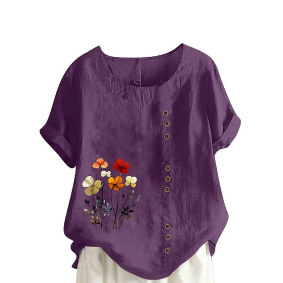 Blouses for Women Fashion 2025 Plus Size Womens Funny T Shirts Under 10 Dollars Summer Clothes for Young Women 2025 Vacation