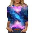 thumbnail image 1 of Blouses for Women Fashion 2025 Work Out Shirts Gym Loose Cotton Summer Clothes for Young Women 2025 Vacation, 1 of 5