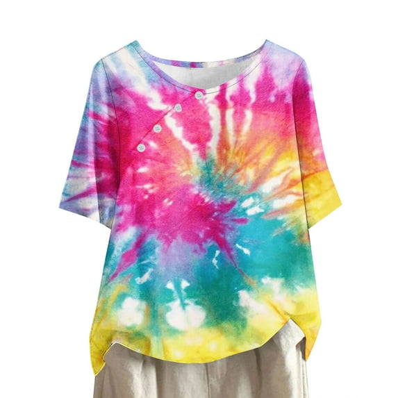 Blouses for Women Fashion 2026 Summer Short Sleeve Shirts for Women Pack Graphic Tees Vintage