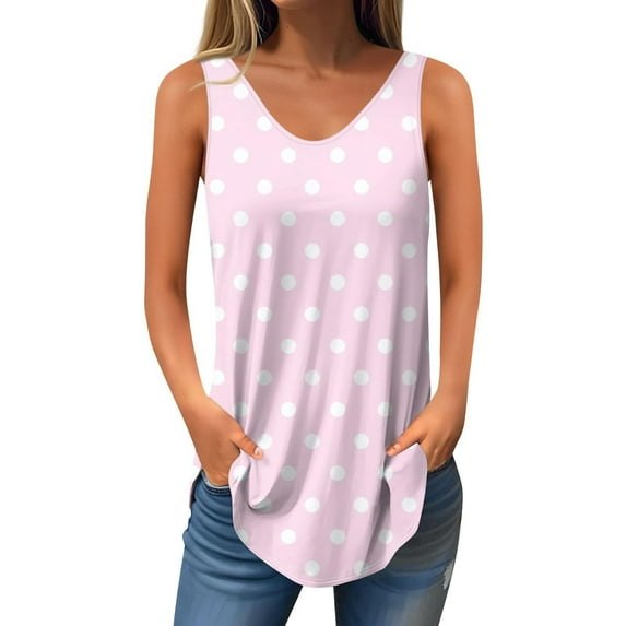 Blouses for Women Fashion,Blouses for Women Casual,Fashion Women's Casual Sleeveless Print Ladies V-Neck Blouse,Blouse for Women