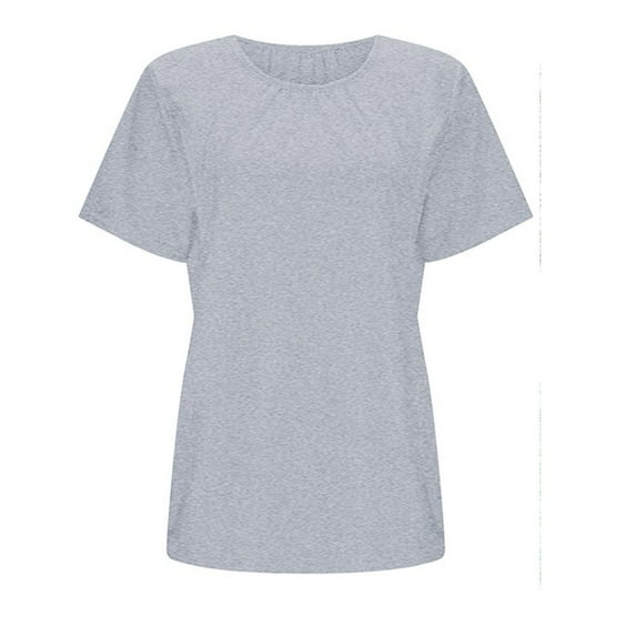Blouses for Women Pregnant Womens Nursing Solid Color Round Neck Short Sleeve Round Neck Breastfeeding Blouse Short Sleeve Shirts for Women