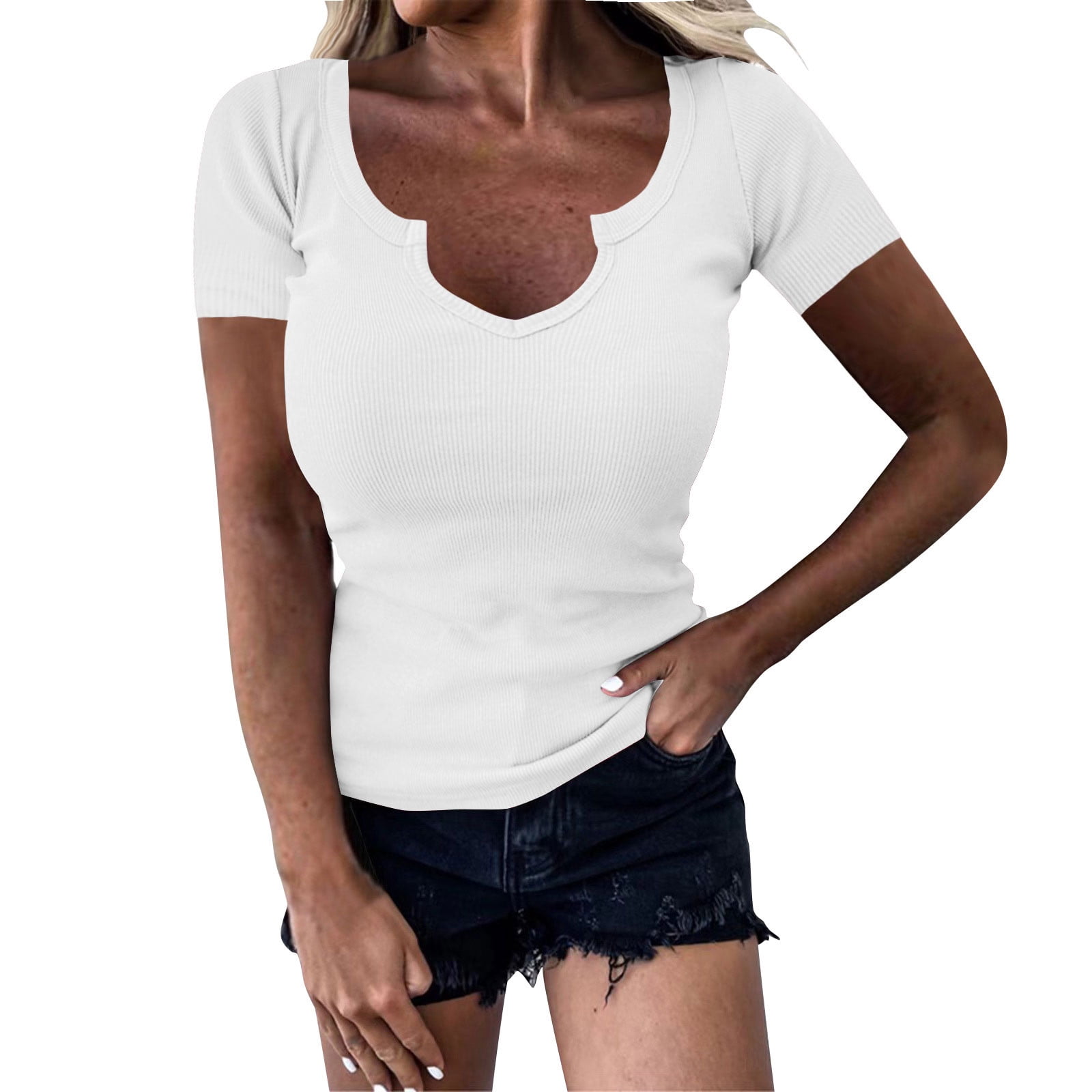 Blouses for Women,Short Sleeve Shirts for Women,Short Sleeve Sequins ...