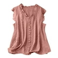 thumbnail image 1 of Blouses for Women,Tank Top,Women's Fashionable Solid V-Neck Tank Top Sleeveless Casual Tank Blouses,Women Tank Top, 1 of 5