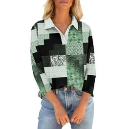 Casual Print Patchwork V Neck Tops(4 Colors) Casual Print Patchwork V Neck Tops(4 Colors)