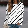 thumbnail image 1 of Blouses for Women Women's Casual Fashion Print Long Sleeve O-Neck Pullover Top Blouse, 1 of 5