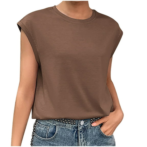 Blouses for women Casual Short Sleeve Short Sleeve Solid Pullover Blouse T-Shirt Tops Loose Blouses for Women Fashion