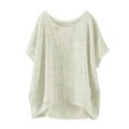 thumbnail image 1 of Blouses for women dressy casual Flax Soft Clothing M Beige womens blouses, 1 of 2