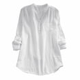 thumbnail image 1 of Blouses for women dressy casual Nylon,Spandex Soft Clothing L White womens blouses, 1 of 3