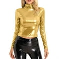 thumbnail image 1 of Blouses for women dressy casual Nylon,Spandex Soft Clothing XL Gold womens blouses, 1 of 4