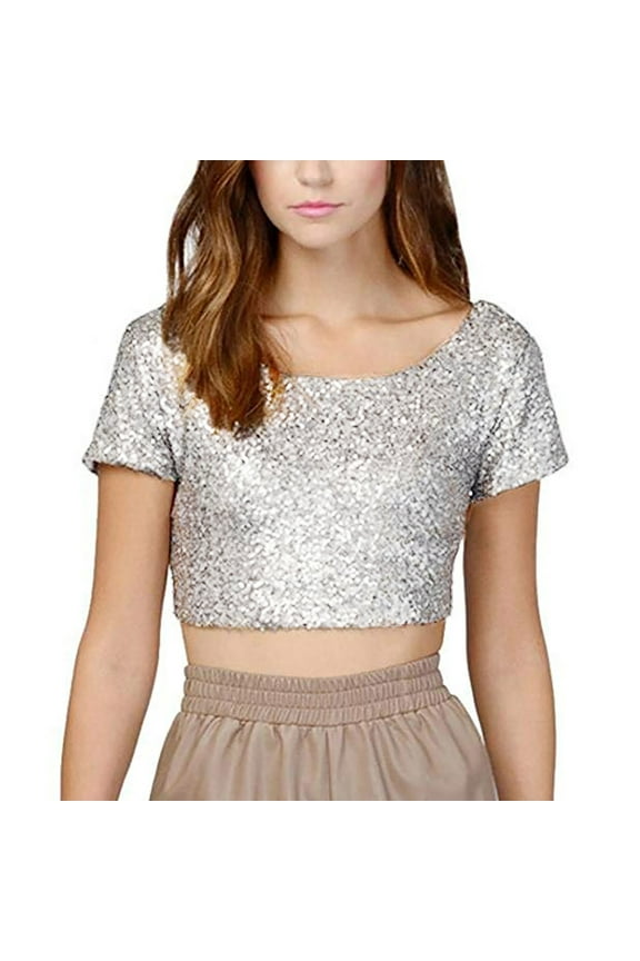 Blouses for women dressy casual Polyester,Sequined Soft Clothing M White womens blouses