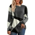 thumbnail image 1 of Blouses for women dressy casual Polyester Soft Clothing L Gray womens blouses, 1 of 5