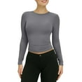thumbnail image 1 of Blouses for women dressy casual Polyester Soft Clothing M Gray womens blouses, 1 of 4