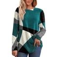 thumbnail image 1 of Blouses for women dressy casual Polyester Soft Clothing XXXL Green womens blouses, 1 of 5