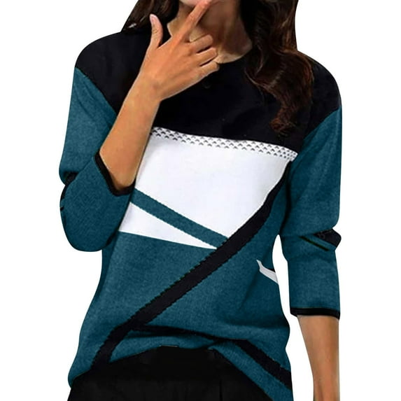 Blouses for women dressy casual Polyester,Spandex Soft Clothing M Blue womens blouses