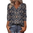 thumbnail image 1 of Blouses for women dressy casual Polyester,Spandex Soft Clothing M Blue womens blouses, 1 of 5