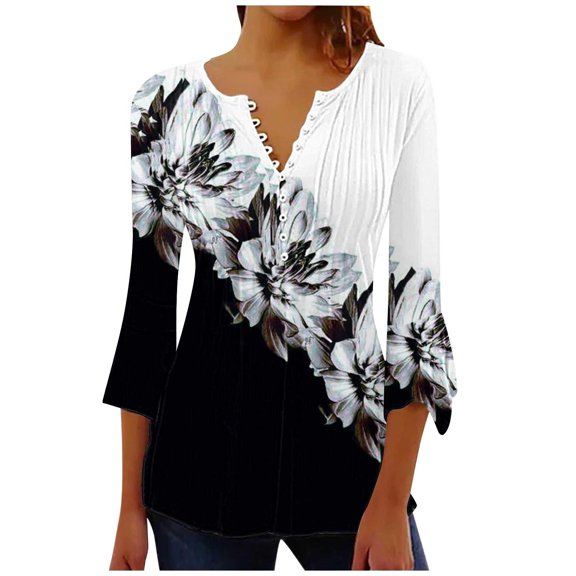Blouses for women dressy casual Polyester,Spandex Soft Clothing M Gray womens blouses