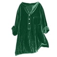 thumbnail image 1 of Blouses for women dressy casual Polyester,Spandex Soft Clothing S Green womens blouses, 1 of 5