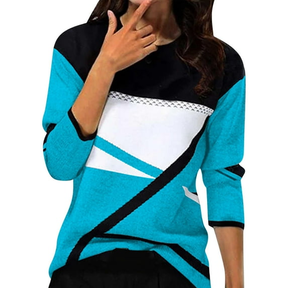 Blouses for women dressy casual Polyester,Spandex Soft Clothing XXL Blue womens blouses