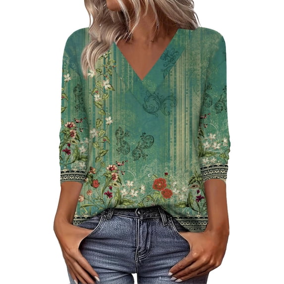 Blouses for women dressy casual Polyester,Spandex Soft Clothing XXL Green womens blouses