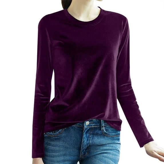 Blouses for women dressy casual Polyester,Spandex Soft Clothing XXL Purple womens blouses