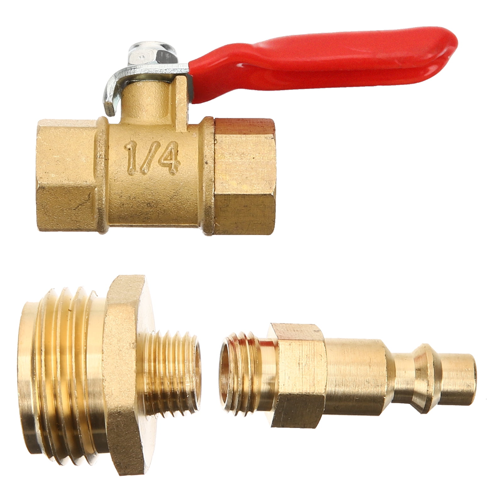 Blow Adapter Water for Garden Line Air Hose Rv Winterizing Kit Blowout Suite Brass