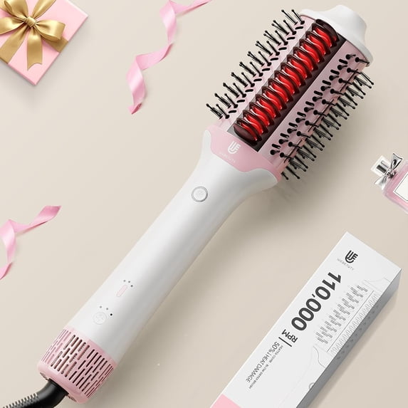 Blow Dryer Brush Hair Straightener | High-Speed 2-in-1 Hair Styler One Step Hot Air Brush Hair Dryer Volumizer with Straightening Brush Comb for Silky Smooth 110000 RPM