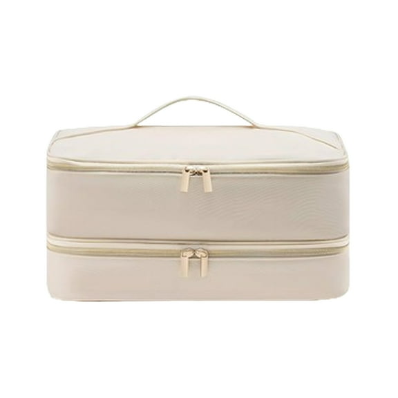 Blow Dryer Storage Organiser with Double Layer Compartment Dustproof Protector Polyester Carrying Case for Hair Dryer