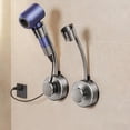 thumbnail image 1 of Blow Dryer Wall Bracket, Hands Frees Adjustable Holder, 360 Rotating Hair Dryer Stand with Sturdy Build, Bathroom Accessory with Space Saving Style, Home Dorm Hotel Organizer for Girlfriend, 1 of 9