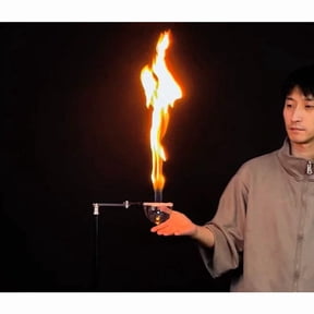Blow Fire Bubble Trick Fun Close-Up Magic and Science Experiment Prop for Parties Science Shows Education Magician Magic Tricks