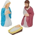 Blow Mold 3 Piece Outdoor Nativity Scene Holy Family with Lights