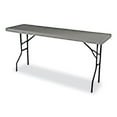 thumbnail image 1 of Blow Molded Folding Table  Charcoal Gray, 1 of 1