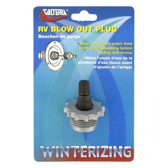 Blow Out Plug, Plastic with Valve