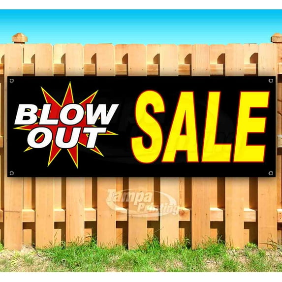 Blow Out Sale 13 oz Vinyl Banner With Metal Grommets