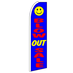 Blow Out Sale King Size Swooper Flag Sign(Hardware not Included) Windless Flag Without Pole | Advertisement /Business Flags | Feather Flag |