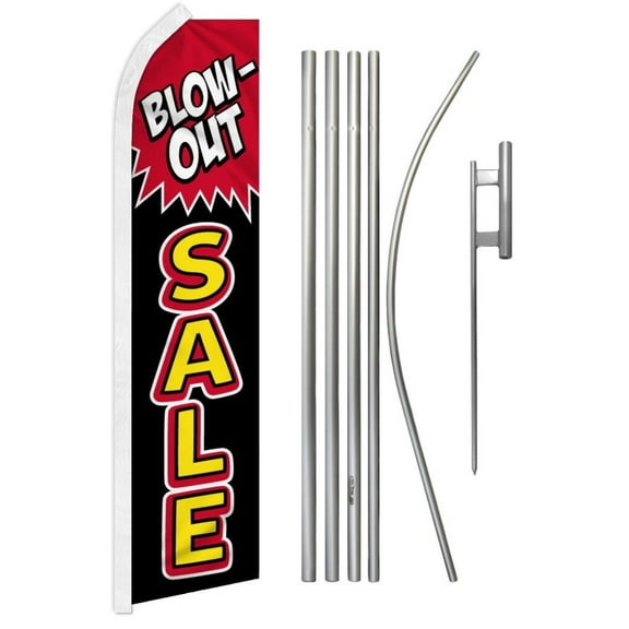 Blow Out Sale Super Flag & Pole Kit
