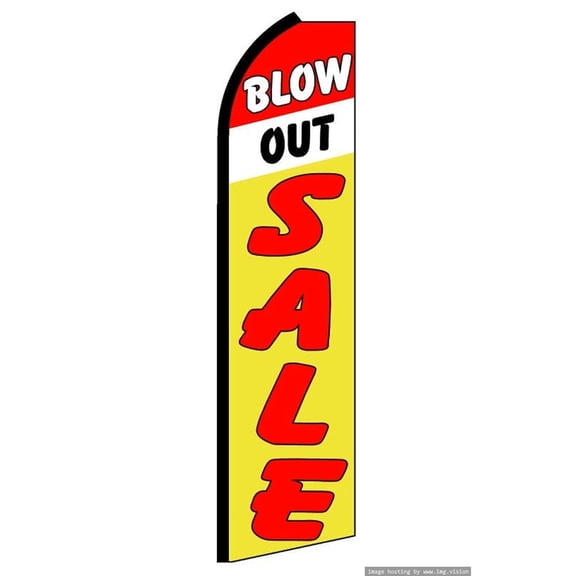 Blow Out Sale Swooper flag Without Pole Advertisement /Business Flags | Feather Flag |