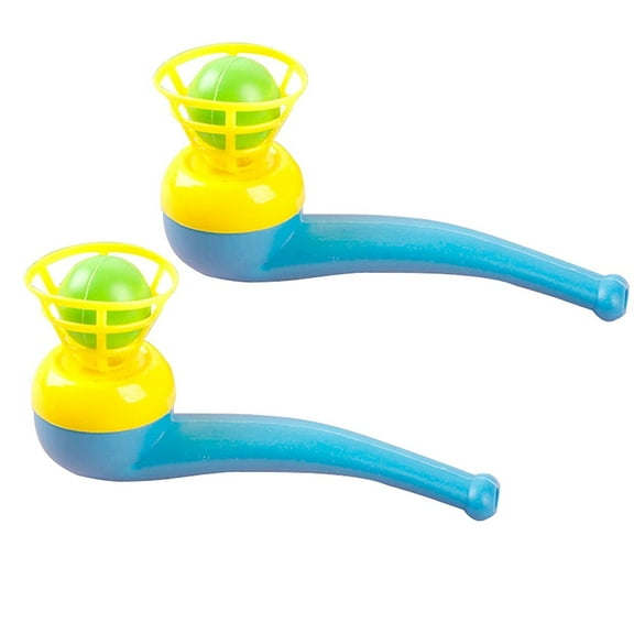 Blow Pipe Floating Ball Launching Game Set with Basket Launchers Christmas Gifts Christmas Decorations Fun Indoor Outdoor Play 2 Pieces