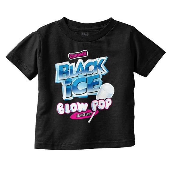 Blow Pop Black Ice Retro Candy Toddler Boy Girl T Shirt Infant Toddler Brisco Brands 3T