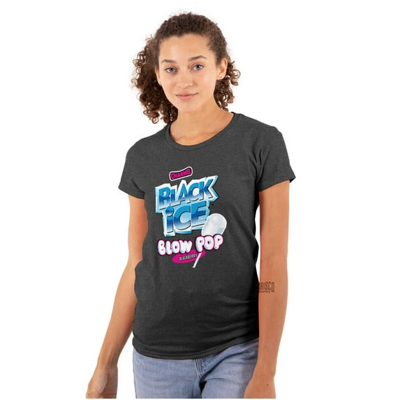 Blow Pop Black Ice Retro Candy Women's T Shirt Ladies Tee Brisco Brands M