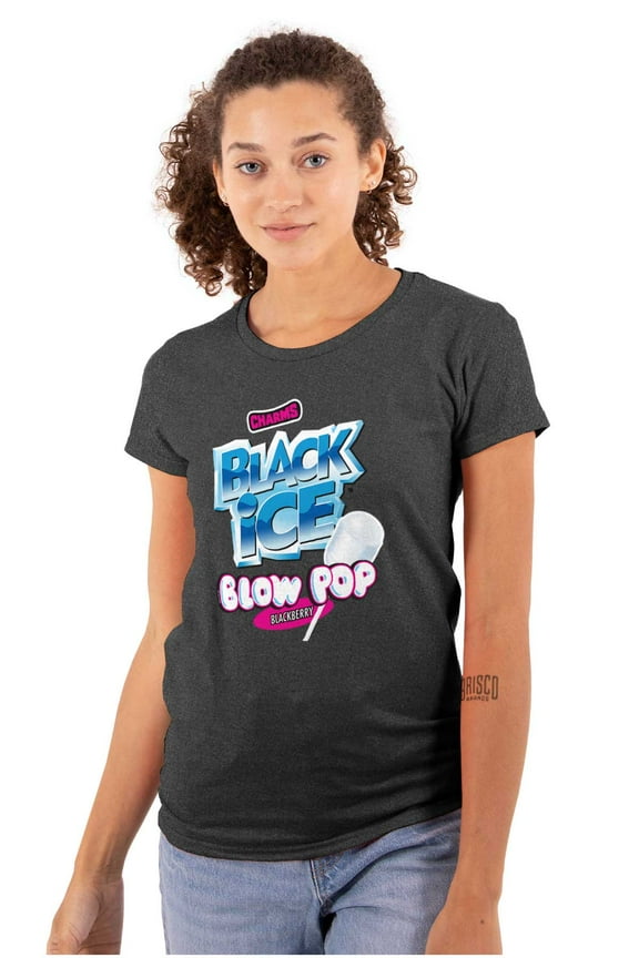 Blow Pop Black Ice Retro Candy Women's T Shirt Ladies Tee Brisco Brands S