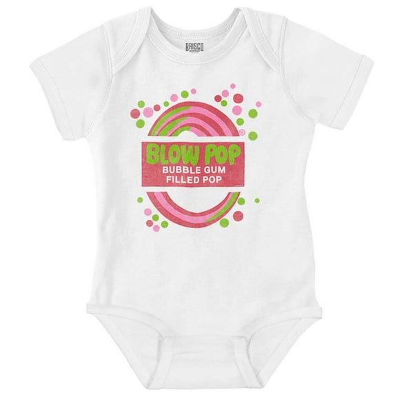 Blow Pop Retro Candy Gum Cute Vintage Romper Boys or Girls Infant Baby Brisco Brands 18M