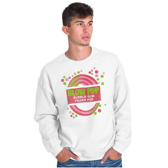 Blow Pop Retro Candy Gum Cute Vintage Sweatshirt for Men or Women Brisco Brands M