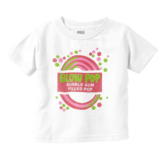 Blow Pop Retro Candy Gum Cute Vintage Toddler Boy Girl T Shirt Infant Toddler Brisco Brands 18M