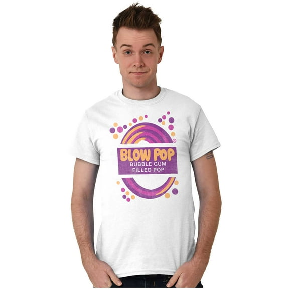 Blow Pop Retro Candy Lollipop Wrapper Men's Graphic T Shirt Tees Brisco Brands M