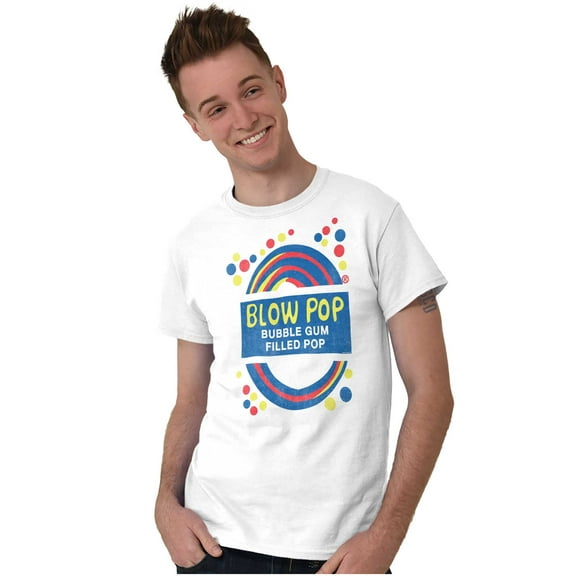 Blow Pop Retro Lollipop Candy Wrapper Men's Graphic T Shirt Tees Brisco Brands M