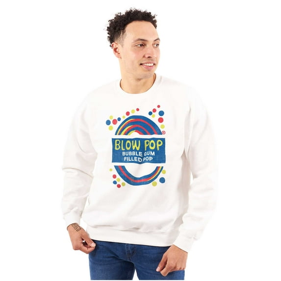 Blow Pop Retro Lollipop Candy Wrapper Sweatshirt for Men or Women Brisco Brands M