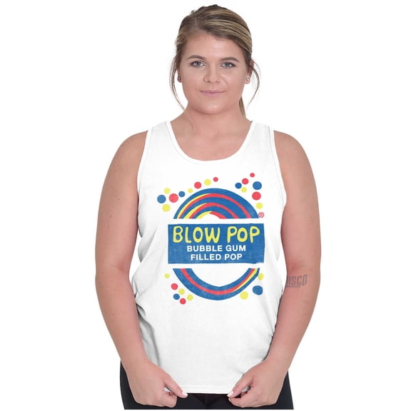 Blow Pop Retro Lollipop Candy Wrapper Tank Top T Shirts Men Women Brisco Brands S